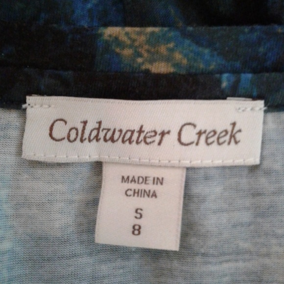Coldwater Creek S 8 top 3/4 sleeves tee shirt - Picture 6 of 6